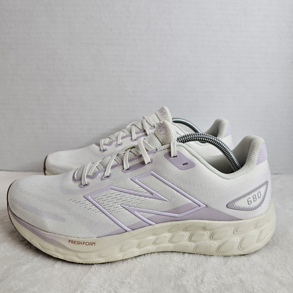 New Balance Fresh Foam 680v8 Women's Running Shoes Sea Salt Taro Size 12